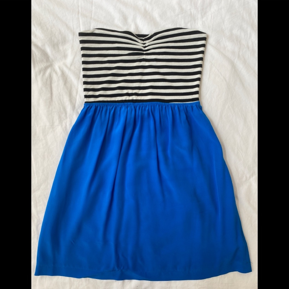 Eight sixty silk strapless skater dress size xs